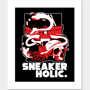 Sneaker Holic White Infrared Retro Sneaker Posters and Art